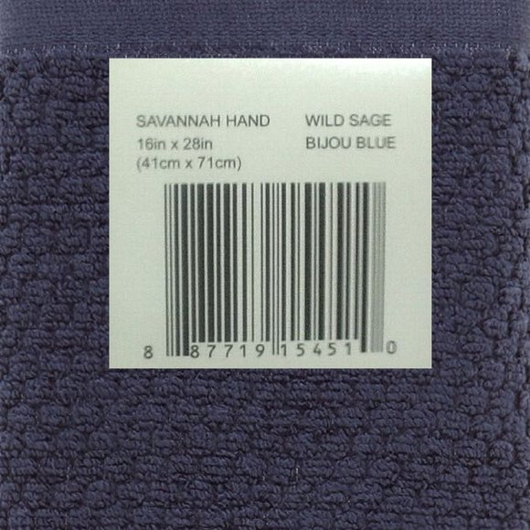 1 BATH + 2 HAND Wild Sage Savannah Quick Dry 90% Cotton Towels in BIJOU BLUE - Picture 8 of 9
